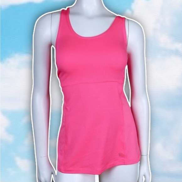 ❤️ DANSKIN NOW Criss Cross Racerback Workout Tank Top Neon Exercise Fitness Gym - Picture 3 of 9